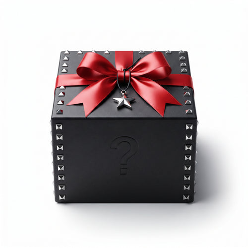 KISS Fan Mystery Box — studded black gift box