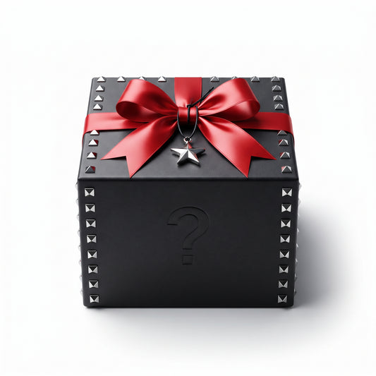 KISS Fan Mystery Box — studded black gift box
